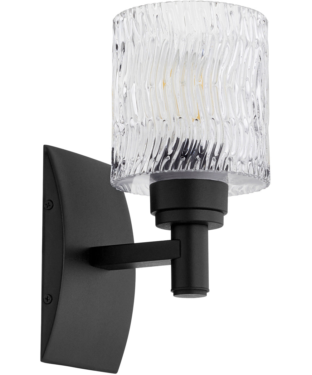Stadium 1-light Wall Mount Light Fixture Textured Black