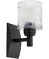 Stadium 1-light Wall Mount Light Fixture Textured Black
