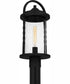 Reece Large 1-light Outdoor Post Light  Coastal Armour Aluminum Earth Black