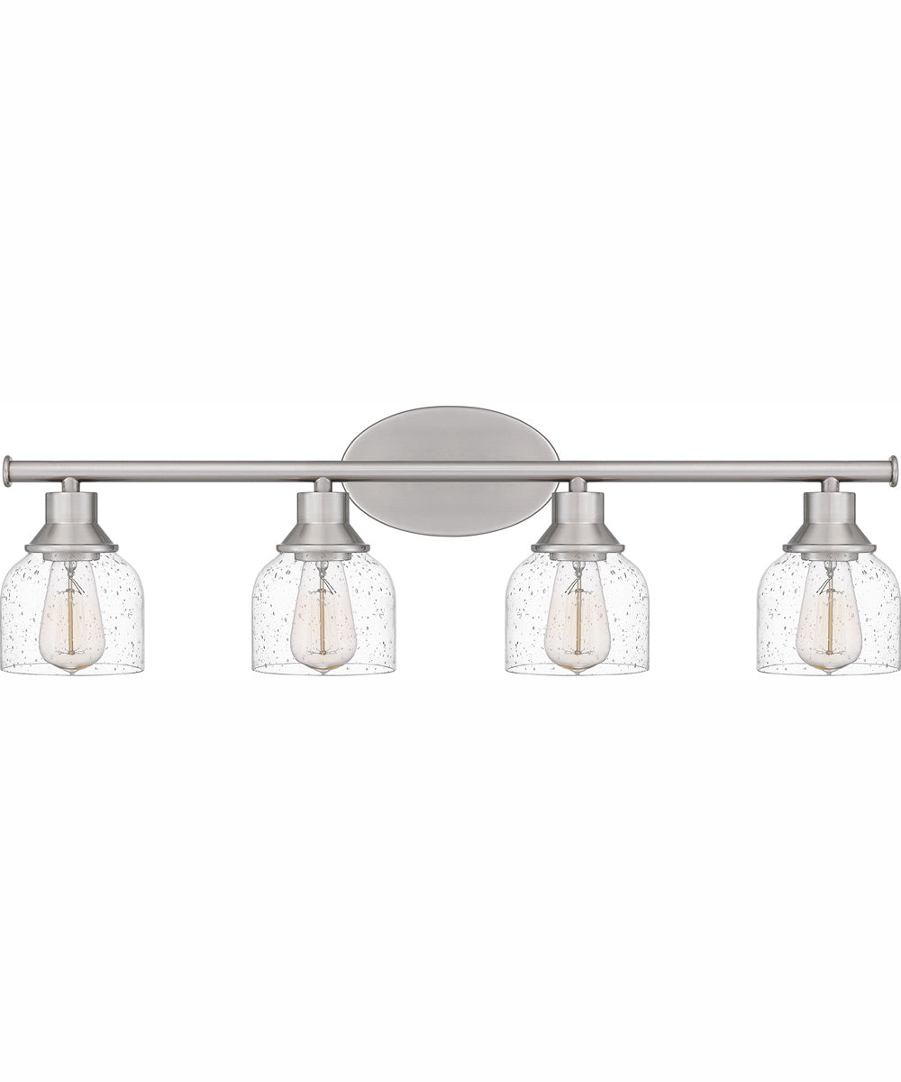Caverly Extra Large 4-light Bath Light Brushed Nickel