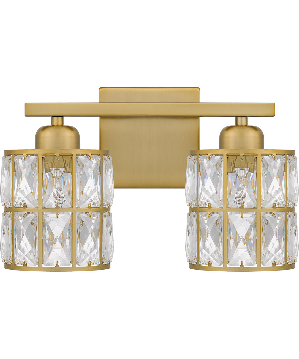 Gibson Medium 2-light Bath Light Aged Brass
