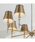 Whitney 8-Light Chandelier Aged Brass