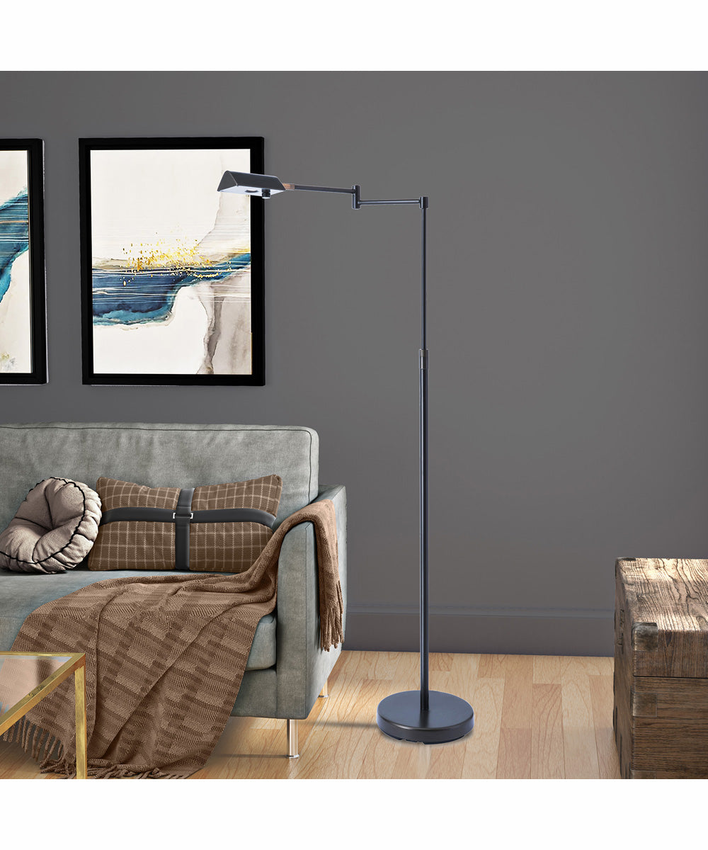 Pharma Collection 1-Light Led Floor Lamp Dark Bronze