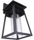 Becca 1-Light Outdoor Wall Lantern Matte Black