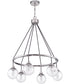 Que 6-Light Chandelier Chrome