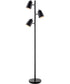 Ronnie 3-Light 3-Light Floor Tree Lamp Black