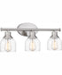Caverly Large 3-light Bath Light Brushed Nickel