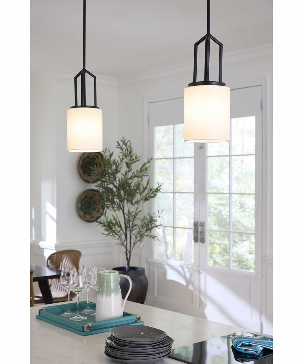 Goodwin 1-Light Modern Farmhouse Pendant Matte Black