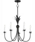 Paloma 5-Light Chandelier Anthracite