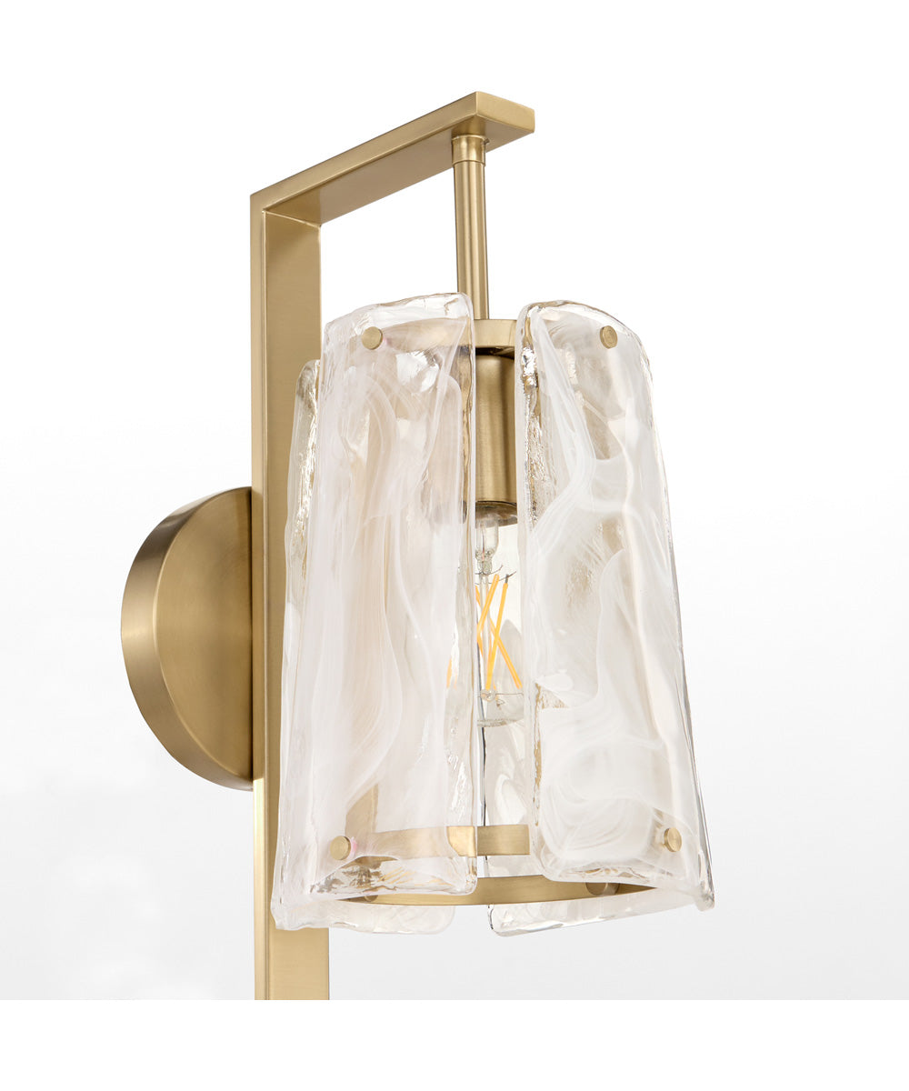 Prestige 1-light Wall Mount Light Fixture Aged Brass