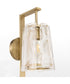 Prestige 1-light Wall Mount Light Fixture Aged Brass