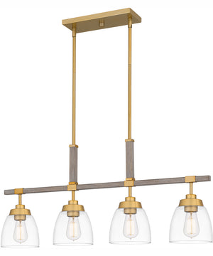 Burkett Medium 4-light Island Light Light Gold