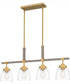 Burkett Medium 4-light Island Light Light Gold