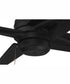 52" Maddie Indoor/Outdoor Ceiling Fan Flat Black