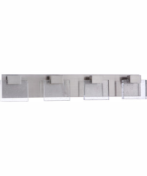 Alamere 4-Light Wall Mount Brushed Polished Nickel