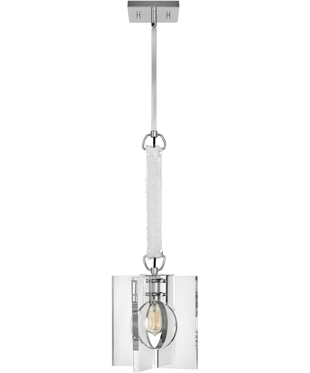 Ludlow 1-Light Small Pendant in Polished Nickel*