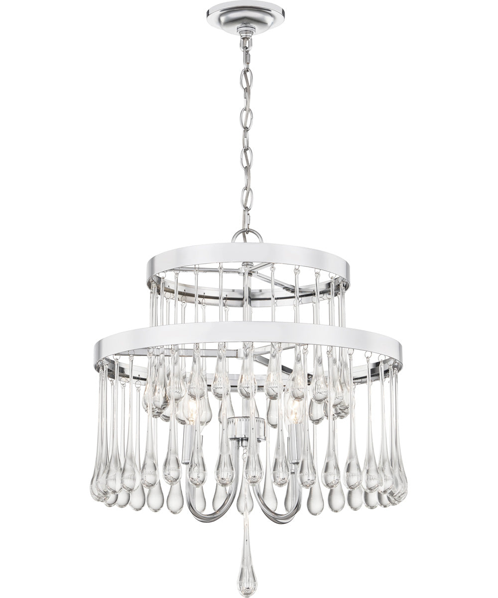 Alva 4-light Pendant Polished Chrome