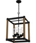 Rylan 4-light Pendant Matte Black