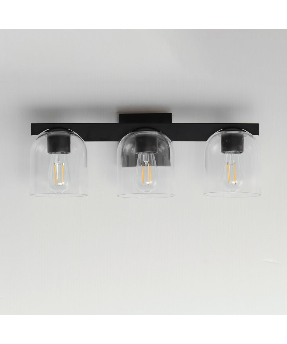 Scoop 3-Light Bath Vanity Black