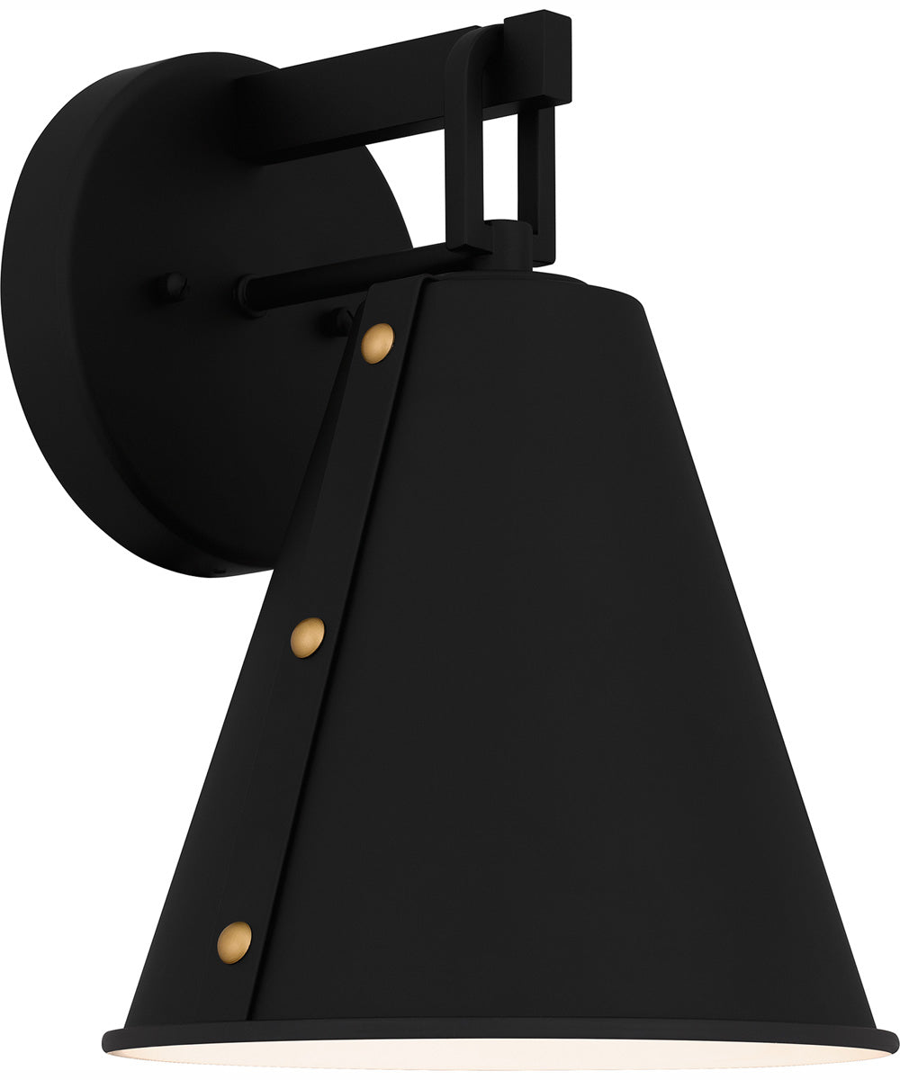 Hyde Medium 1-light Outdoor Wall Light  Coastal Armour Aluminum Matte Black