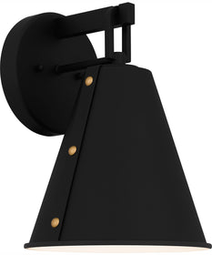 Hyde Medium 1-light Outdoor Wall Light  Coastal Armour Aluminum Matte Black