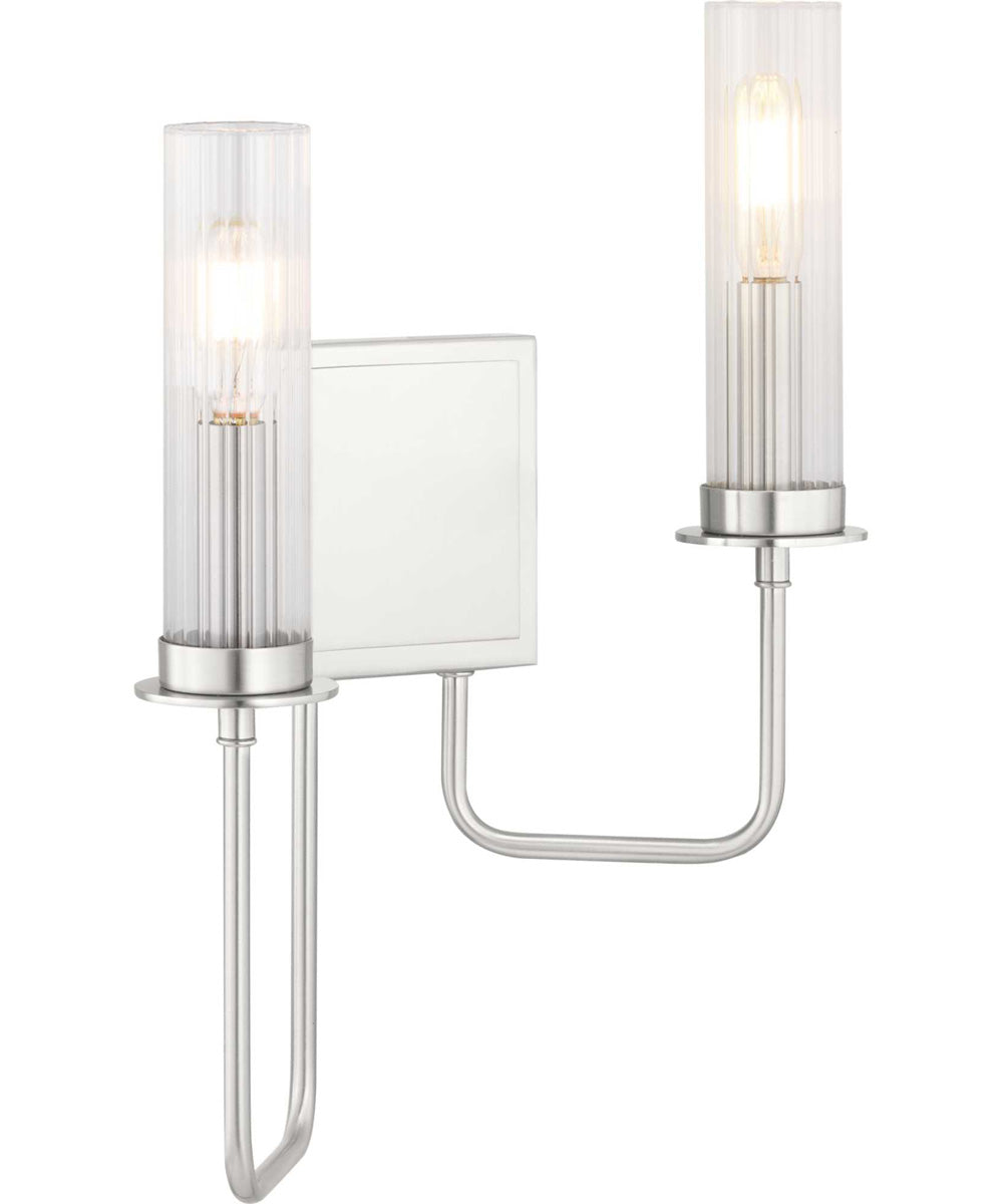 Rainey 2-Light Wall Bracket Brushed Nickel