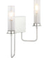 Rainey 2-Light Wall Bracket Brushed Nickel