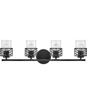 Della 4-Light Four Light Vanity in Black