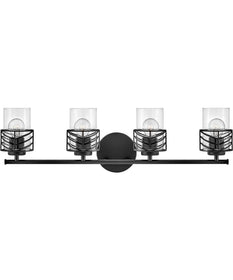 Della 4-Light Four Light Vanity in Black