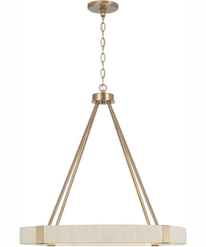 Delaney 4-Light Chandelier Matte Brass