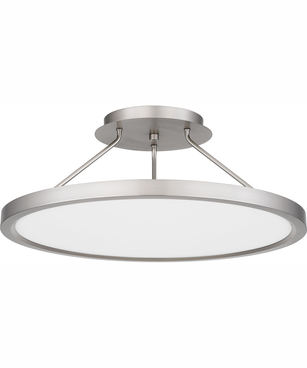 Outskirts Large Semi Flush Mount Brushed Nickel