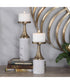 Castiel Marble Candleholders, Set of 2