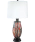Halen Painted Crystal Table Lamp