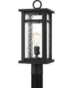 Moira Large 1-light Outdoor Post Light  Coastal Armour Steel Earth Black