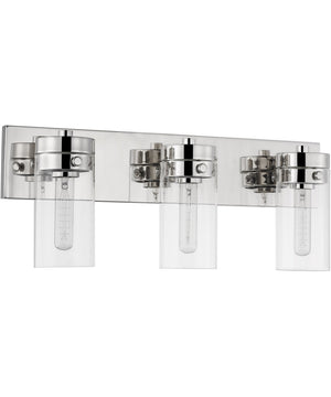Intersection 3-Light Vanity & Wall Polished Nickel