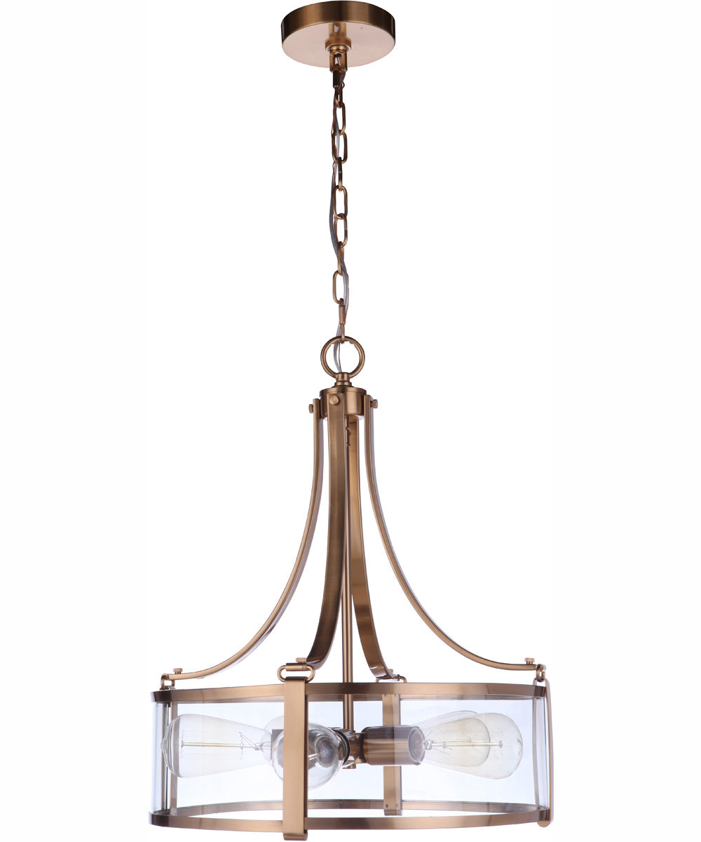 Elliot 5-Light Pendant Satin Brass