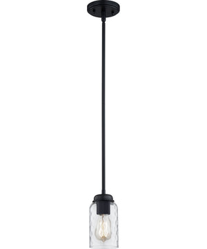 Blanche Small 1-light Mini Pendant Matte Black