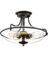 Griffin Extra Large 3-light Semi Flush Mount Palladian Bronze