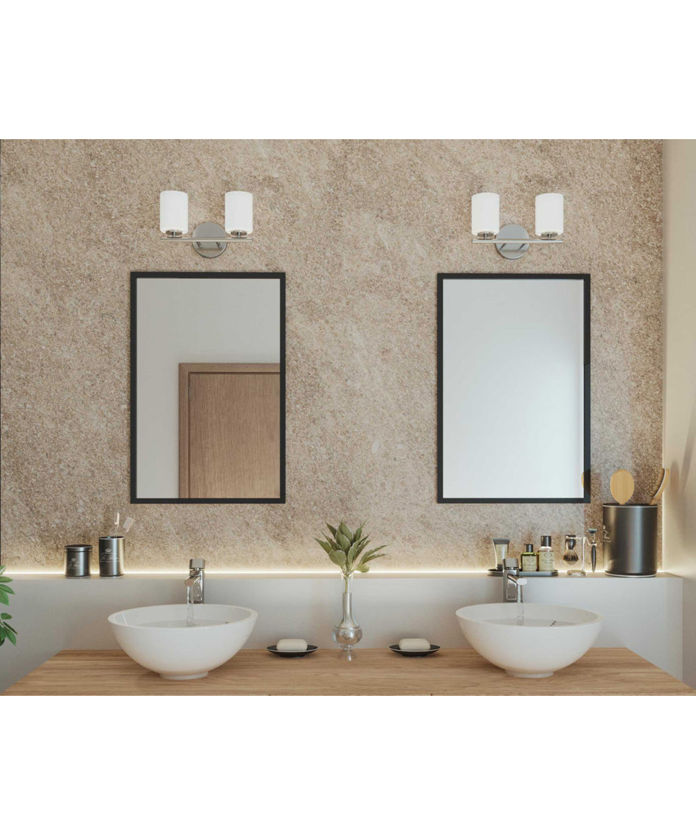 Replay 2-Light Bath & Vanity Brushed Nickel