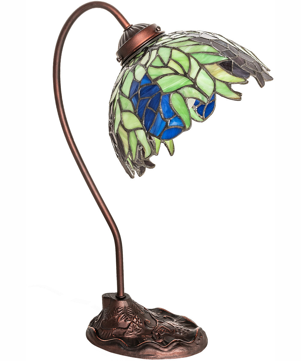 18" High Tiffany Honey Locust Desk Lamp
