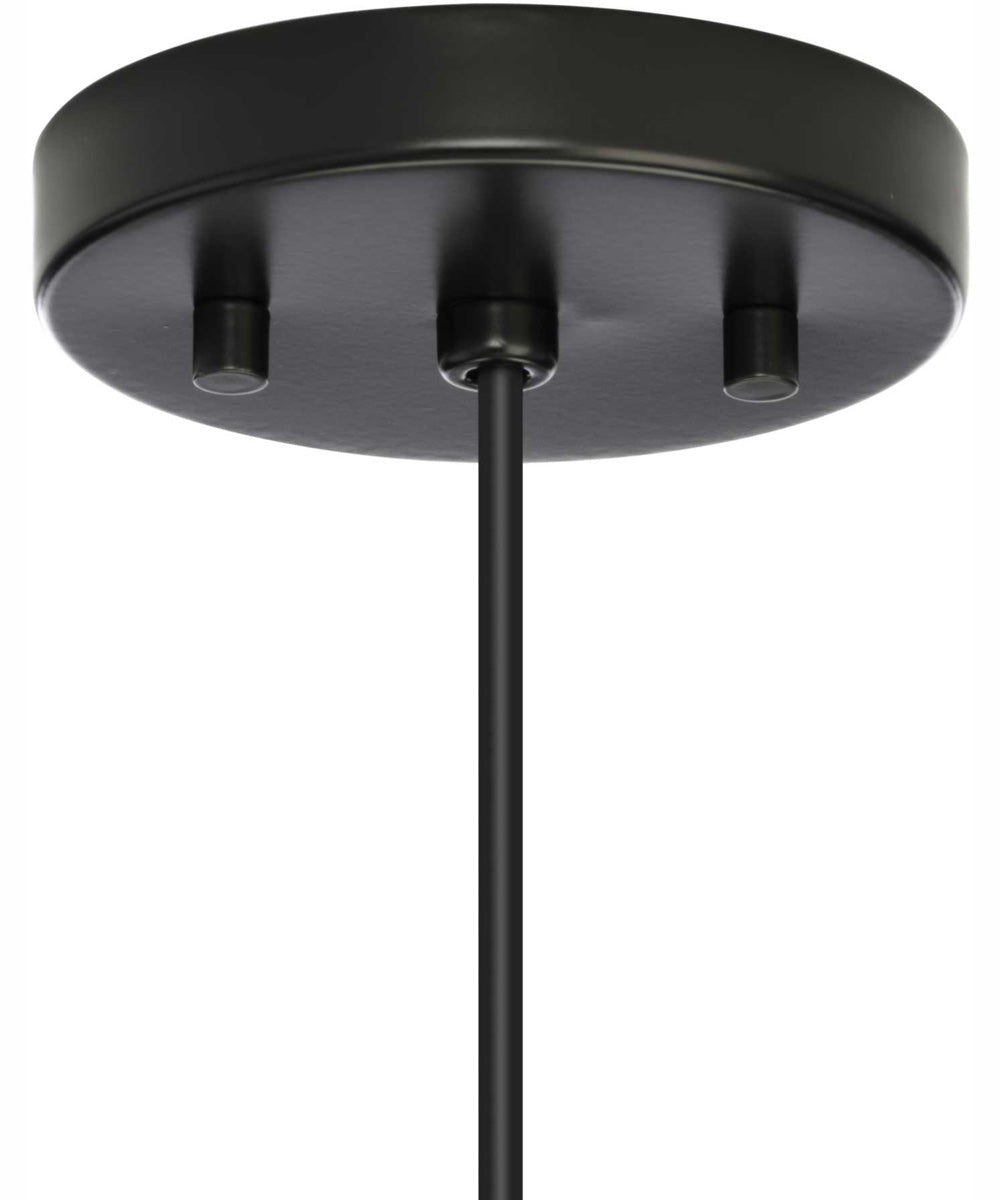 Markor 1-Light Ecru Linen Shade Transitional Pendant Brushed Nickel;Matte Black;Vintage Brass