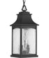 Maison 2-Light Hanging Lantern Textured Black