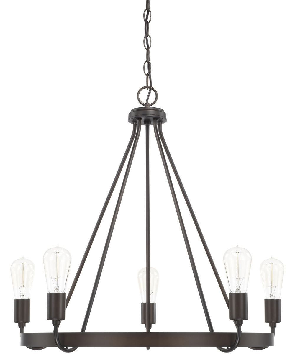 Tanner 5-Light Chandelier In Bronze