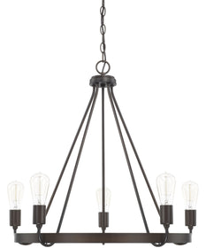 Tanner 5-Light Chandelier In Bronze
