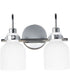 Milk 2-Light Bath Vanity Polished Chrome