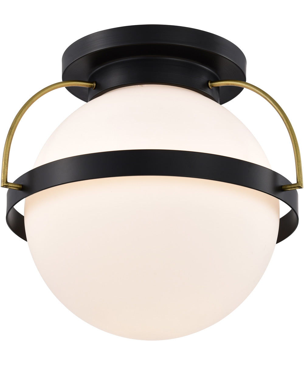 Lakeshore 1-Light Close-to-Ceiling Matte Black