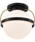 Lakeshore 1-Light Close-to-Ceiling Matte Black