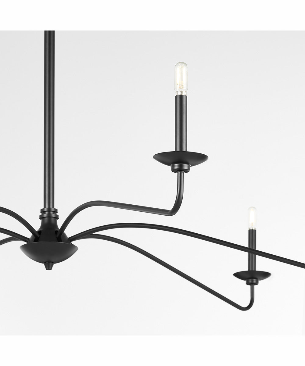 Euphora 6-light Chandelier Matte Black