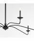 Euphora 6-light Chandelier Matte Black