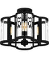 Quoizel Semi-Flush Mount Medium 4-light Semi Flush Mount Matte Black